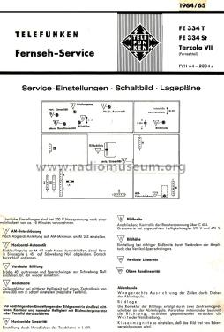 FE334T; Telefunken (ID = 2923577) Televisión