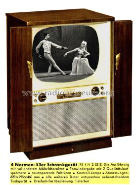 FE4N2/53S; Telefunken (ID = 2916300) Television