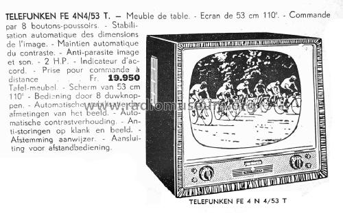 FE4N4/53T; Telefunken (ID = 3103710) Television