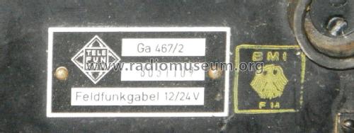 Feldfunkgabel Ga 467/2; Telefunken (ID = 2447782) Telephony