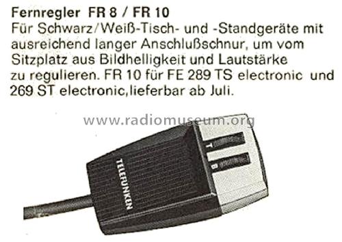 Fernregler FR 8 Best. Nr. 318.040.703 - Art.-St.-Nr. 941 499; Telefunken (ID = 2203363) Misc