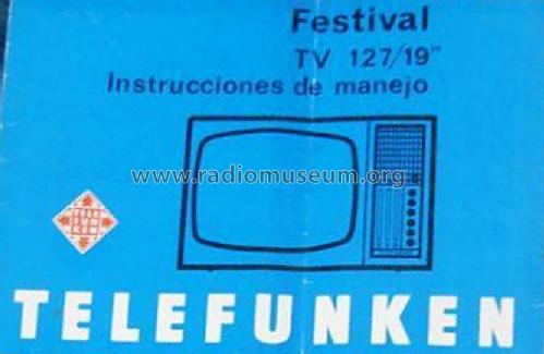 Festival TV 127 /19; Telefunken (ID = 2263716) Television