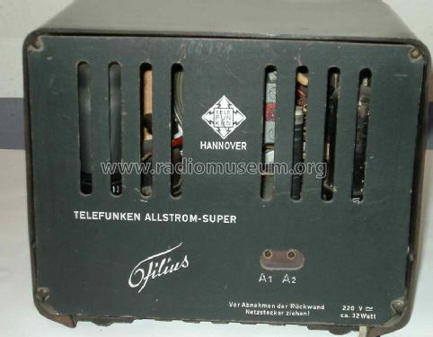 Filius 8H43GW; Telefunken (ID = 1472366) Radio