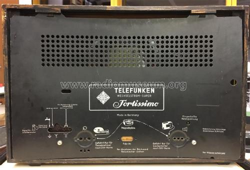 Fortissimo W; Telefunken (ID = 2644385) Radio