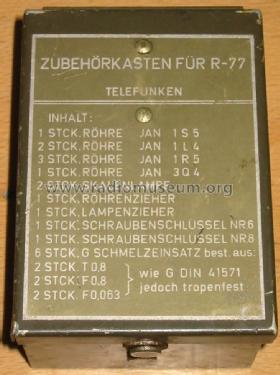 Funkempfänger R-77; Telefunken (ID = 1790526) Mil Re