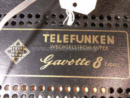 Gavotte 8 Export; Telefunken (ID = 2654216) Radio