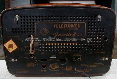 Gavotte 8 Export; Telefunken (ID = 516830) Radio