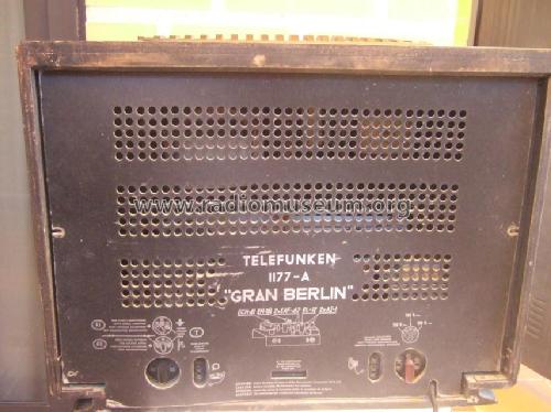 Gran Berlin 1177A; Telefunken (ID = 1571193) Radio