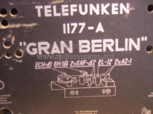 Gran Berlin 1177A; Telefunken (ID = 1571195) Radio