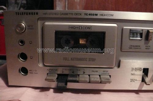 Hifi Stereo Cassette Deck TC 450 M; Telefunken (ID = 1357070) R-Player