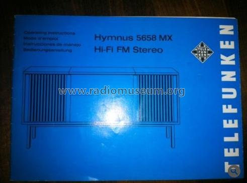 Hymnus 5658 MX; Telefunken (ID = 1431741) Radio