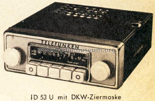 ID53U; Telefunken (ID = 1564958) Car Radio