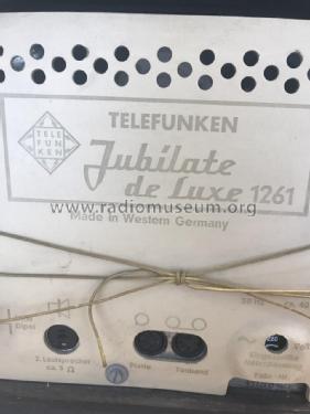 Jubilate de Luxe 1261; Telefunken (ID = 2399193) Radio