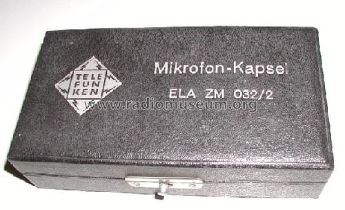 Kondensator-Mikrofon Ela-M302/2; Telefunken (ID = 462214) Microphone/PU