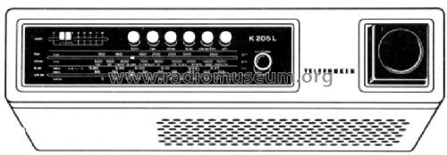 Küchenradio K205L; Telefunken (ID = 184106) Radio