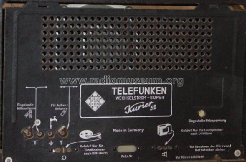 Kurier 52 ; Telefunken (ID = 28172) Radio