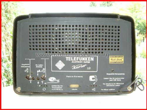 Kurier 52GW; Telefunken (ID = 24295) Radio