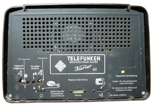 Kurier 52W; Telefunken (ID = 1438448) Radio