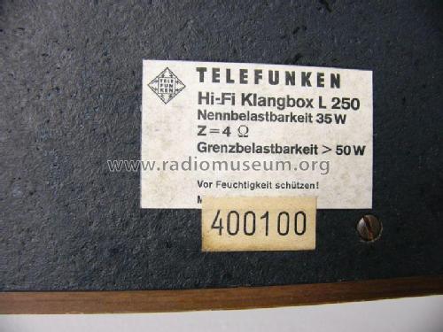 L250 HiFi; Telefunken (ID = 2438825) Parlante