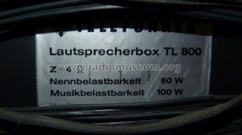 HiFi-Lautsprecherbox TL 800; Telefunken (ID = 1145857) Speaker-P