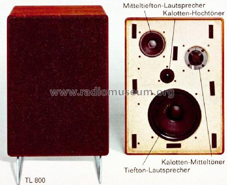 HiFi-Lautsprecherbox TL 800; Telefunken (ID = 756417) Speaker-P