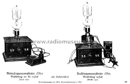 Lieben-HF-Verstärker Hochfrequenzverstärker EV75; Telefunken (ID = 1060915) RF-Ampl.