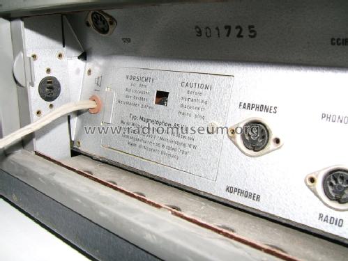 Magnetophon 85KL; Telefunken (ID = 544740) Reg-Riprod