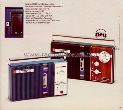 magnetophon cc-nova FM; Telefunken (ID = 2086939) Radio