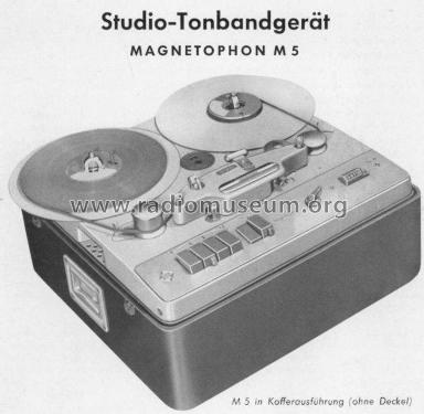 Magnetophon M5 Studio; Telefunken (ID = 2006734) Sonido-V