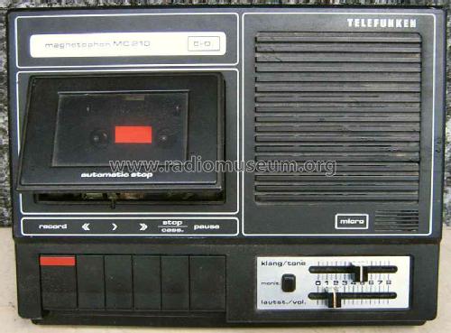 Magnetophon MC210; Telefunken (ID = 577390) R-Player