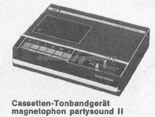 magnetophon partysound II ; Telefunken (ID = 380559) R-Player