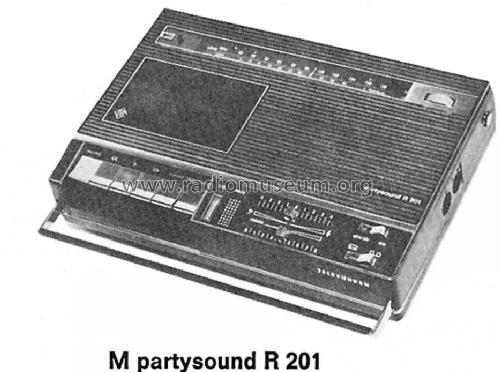 magnetophon partysound R201; Telefunken (ID = 116613) Radio