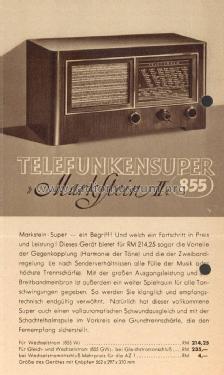 Markstein II 855GW ; Telefunken (ID = 1752763) Radio