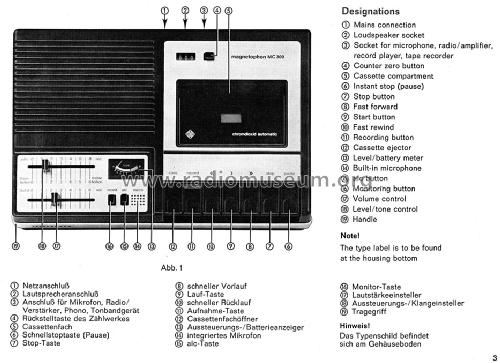 MC300; Telefunken (ID = 1135820) R-Player