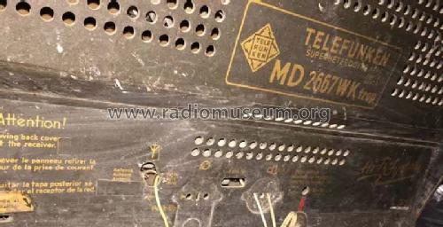 MD2667WKtrop; Telefunken (ID = 2519153) Radio