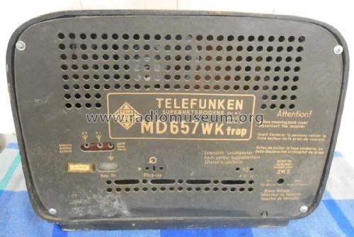 MD657WKtrop; Telefunken (ID = 2518932) Radio