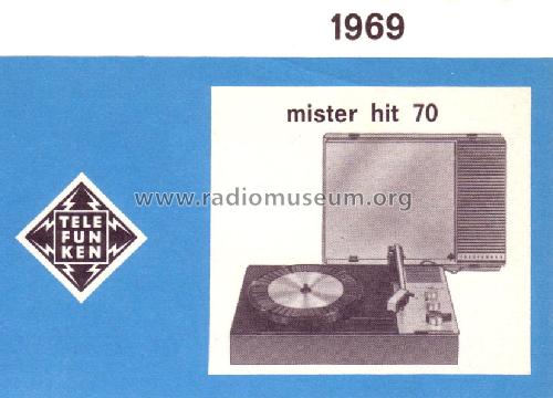 Mister Hit 70; Telefunken (ID = 550177) R-Player