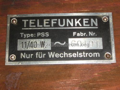 Musikschrank PSS 11/40 W; Telefunken (ID = 441733) R-Player