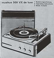 Musikus 509VX de Luxe; Telefunken (ID = 493358) R-Player