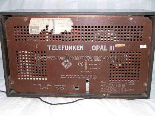 Opal III ; Telefunken (ID = 201553) Radio