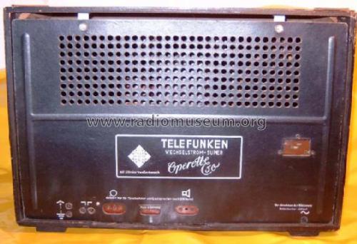 Operette 50W UKW; Telefunken (ID = 127767) Radio