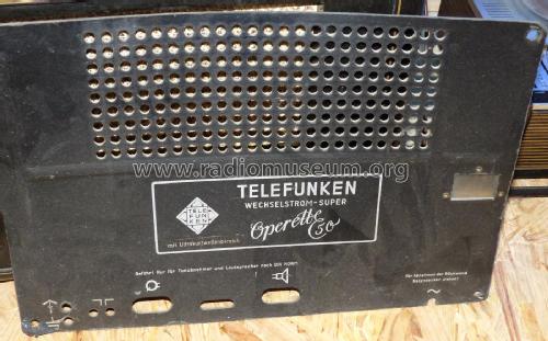 Operette 50W UKW; Telefunken (ID = 2424731) Radio