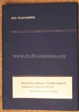 Operette HiFi - Praktikumsgerät 201; Telefunken (ID = 965483) Radio