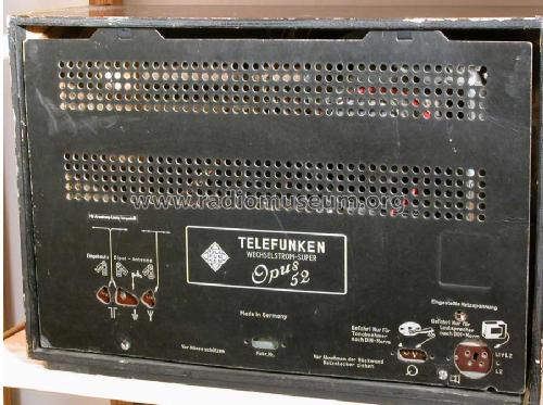 Opus 52W; Telefunken (ID = 59960) Radio