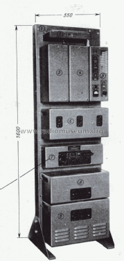 Ortsfeste-FM-UKW- Funksprechanlage 80D2/7 - 160D2/7; Telefunken (ID = 2061260) Commercial TRX