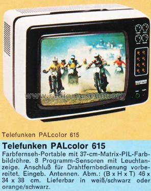 PALcolor 615 Ch= 512; Telefunken (ID = 1286833) Television