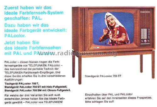 PALcolor 708ST Ch= 708; Telefunken (ID = 268224) Television