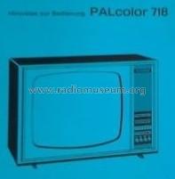 PALcolor 718 T; Telefunken (ID = 1698080) Television