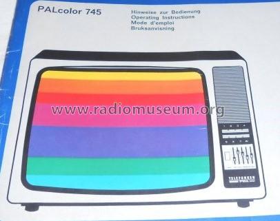 PAL Color 745 Chassis 711A Erz.-Nr. 314 950 276; Telefunken (ID = 1700998) Television