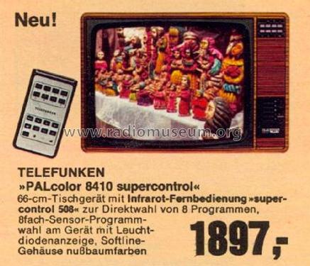 PALcolor 8410 supercontrol; Telefunken (ID = 1762838) Television